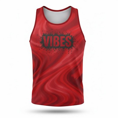 Ultrasoft Classic Sublimated Tank Top in Brushed Milk Silk