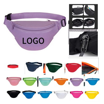 Vibrant Two-Zippered Travel Pouch